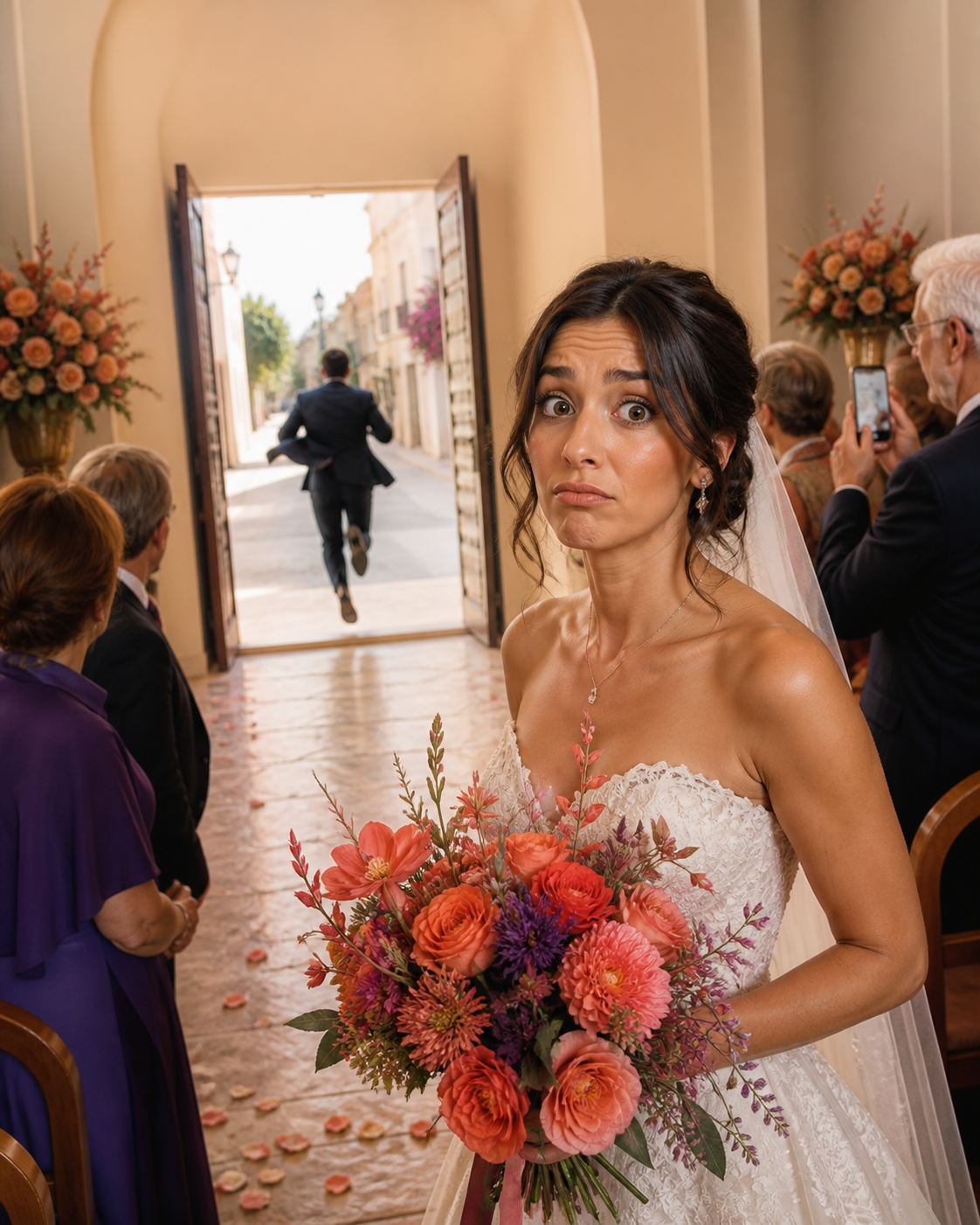 HE CAN'T EVEN REACH THE ALTAR 🏃
