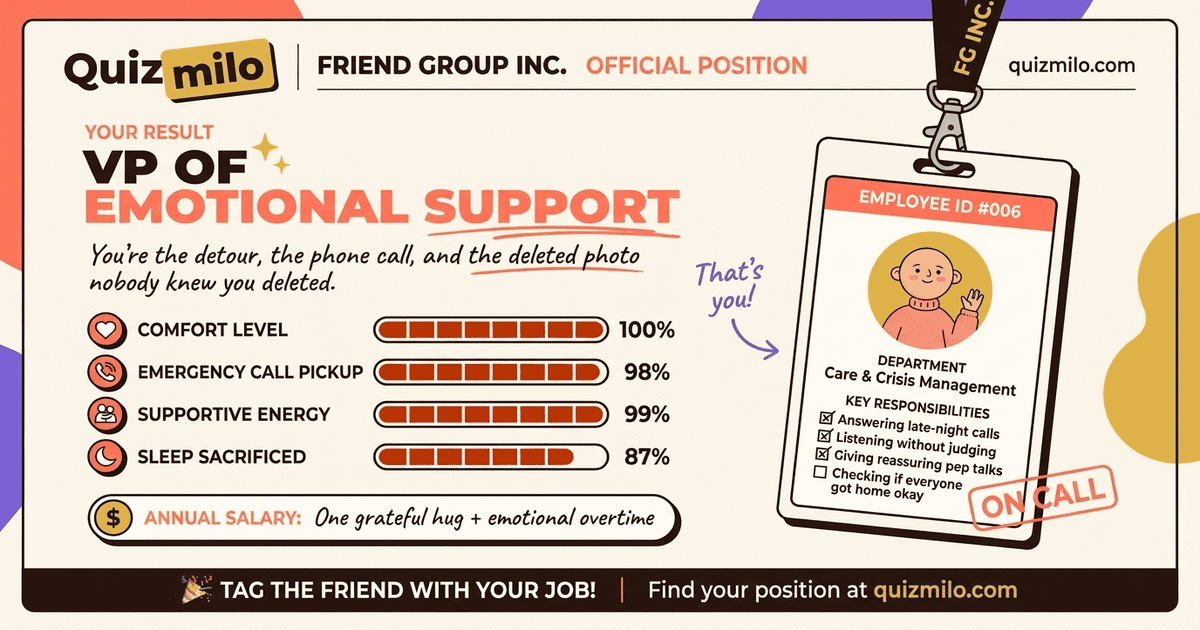 VP of Emotional Support